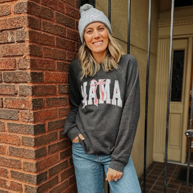 Exclusive Online Offer athletic streetwear sweatshirtMama Bow Raglan Sweatshirt