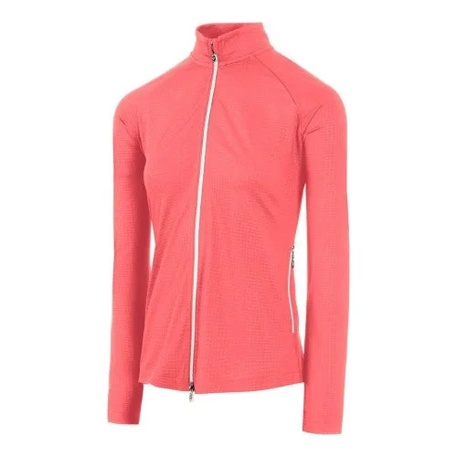 Final Markdown long coatIsland Green Womens/Ladies Embossed Full Zip Jacket