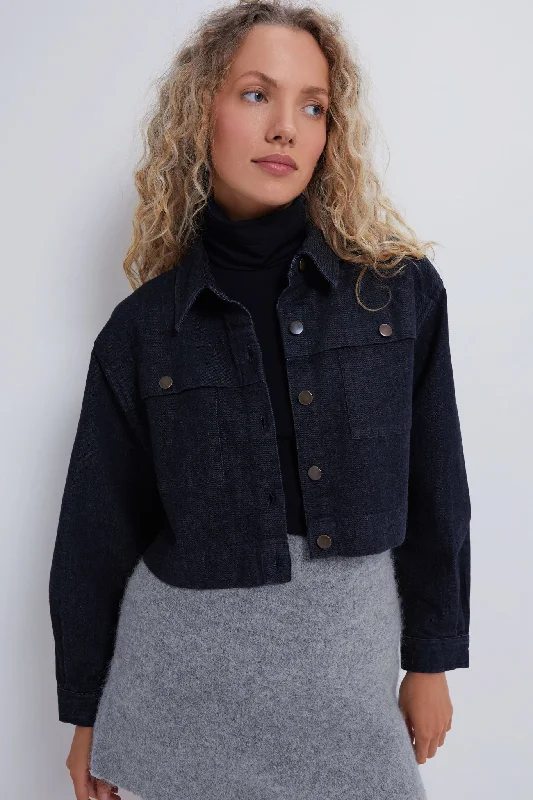Lowest Prices stylish raincoatBlack Denim Dean Jacket