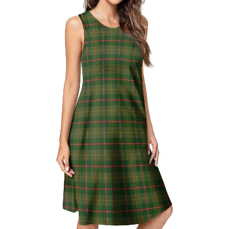Midnight Sale Symington Tartan Womens Casual Dresses
