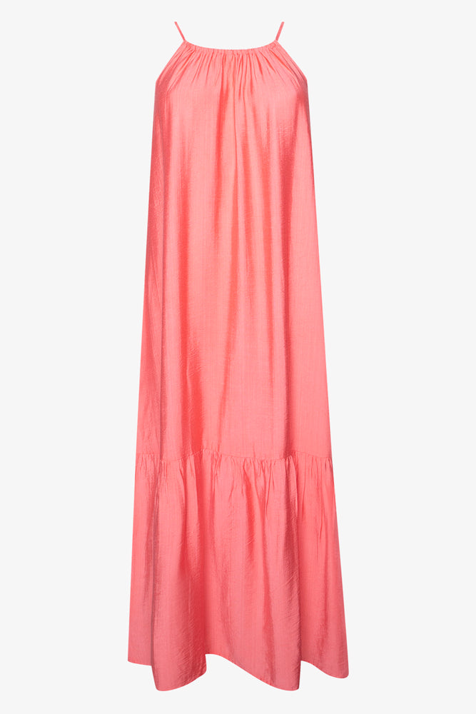 Bonus Savings midi dressHalterneck Tiered Maxi Dress Orange