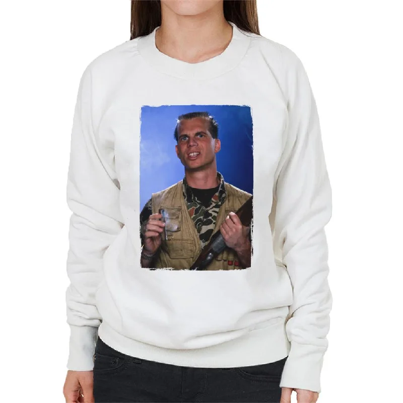 urban sports sweatshirtWeird Science Chet Donnelly Smoking Cigar Women's Sweatshirt