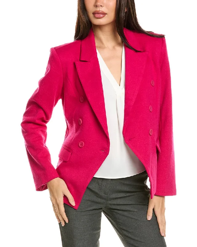 Weekend Deal chic coatBadgley Mischka Chain Lock Jacquard Blazer