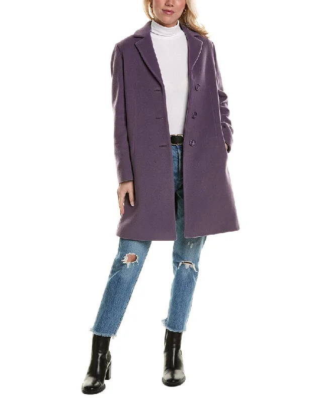 trendy utility jacketCinzia Rocca Icons Wool & Cashmere-Blend Coat