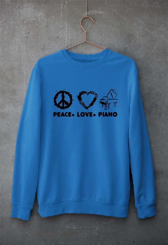 warm workout hoodiePeace Love Piano Unisex Sweatshirt for Men/Women