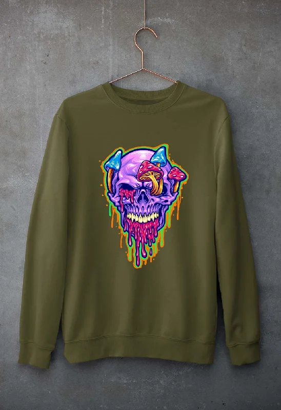 athletic style hoodieTrippy Psychedelic Skull Unisex Sweatshirt for Men/Women