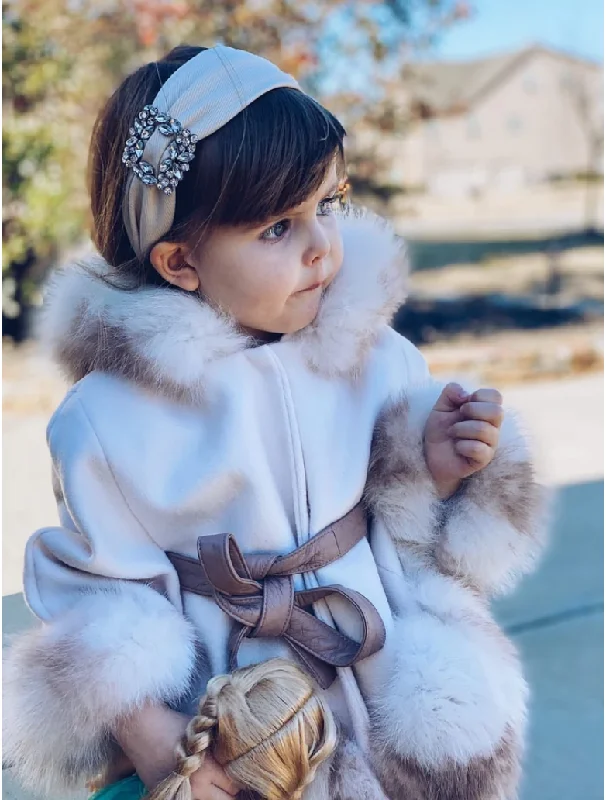Sale Event classic fit-and-flare dressIvory Satin Headband