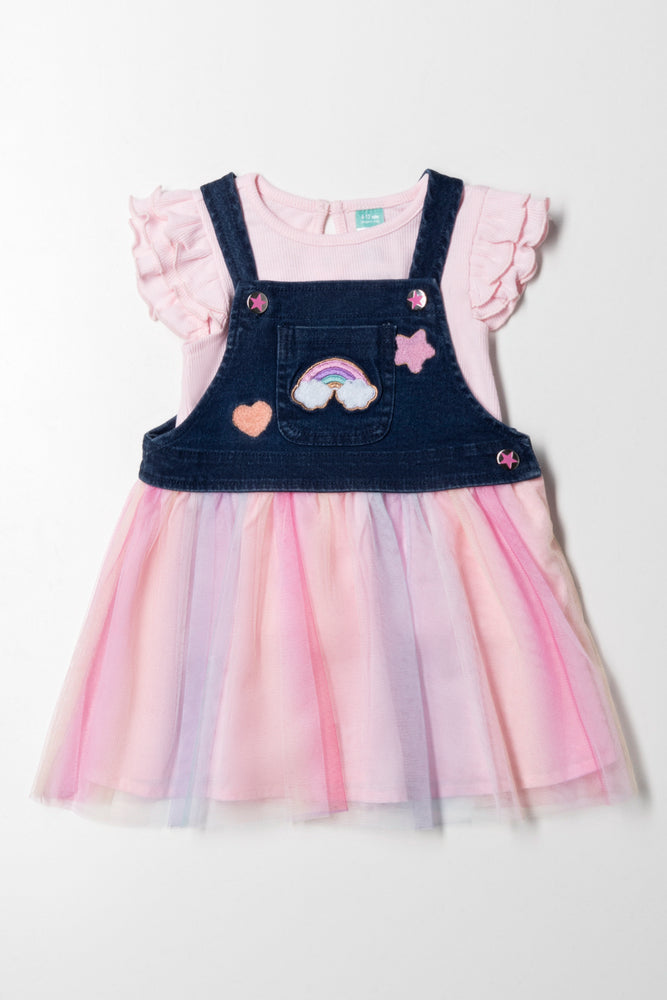 Buy Now lace dressMesh Pinafore Set Multi
