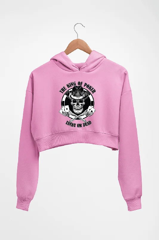 Low Prices retro hoodiePoker Crop HOODIE FOR WOMEN