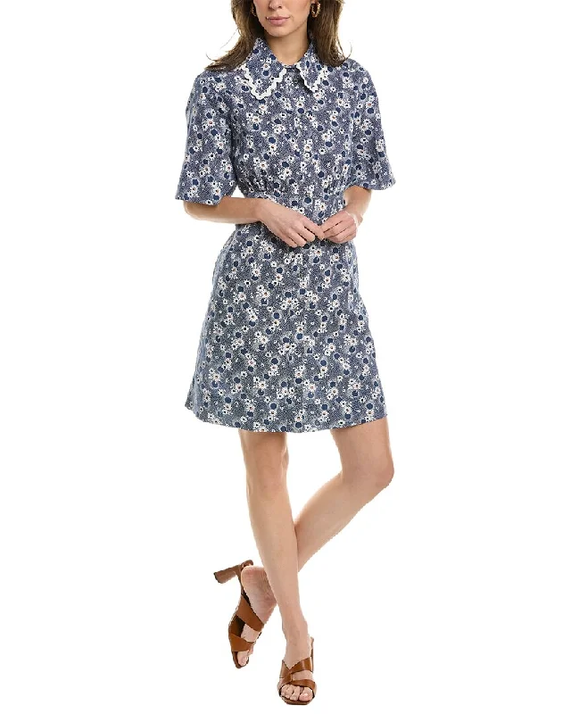 Holiday Sale trendy wrap dressSEA NY Josefine Button Down Dress
