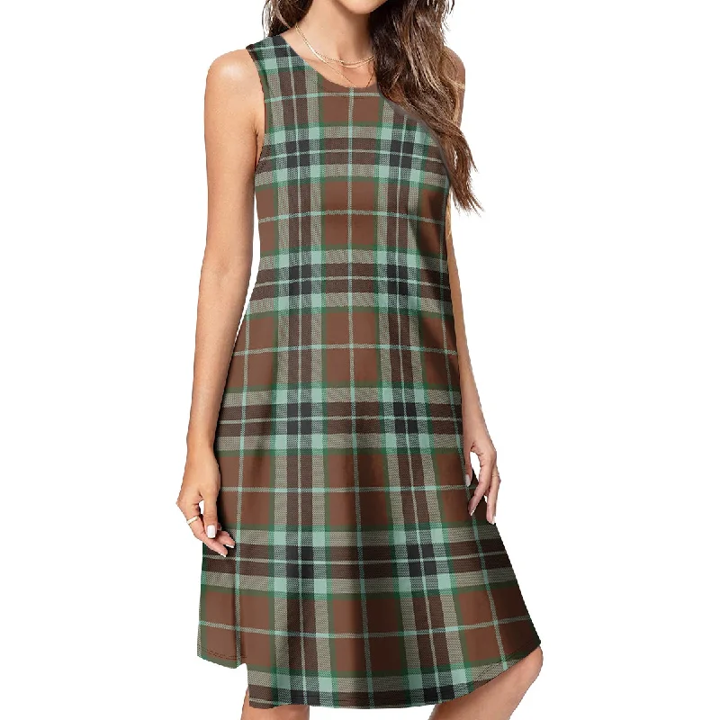 Loyalty Reward Thomson Hunting Modern Tartan Womens Casual Dresses