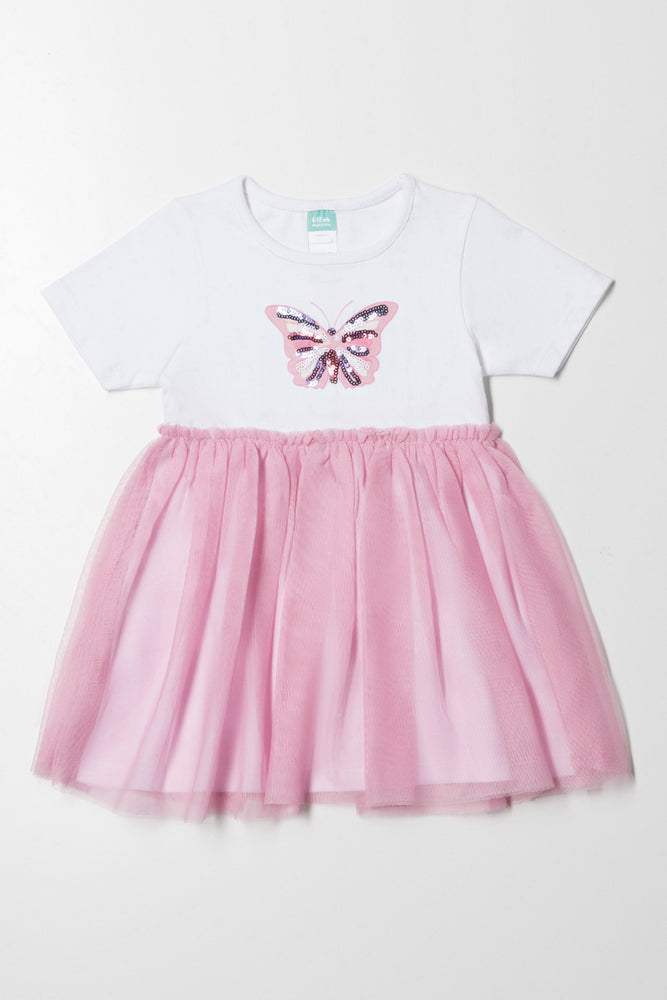 Deal of the Week casual knit dressButterfly Dress Pink