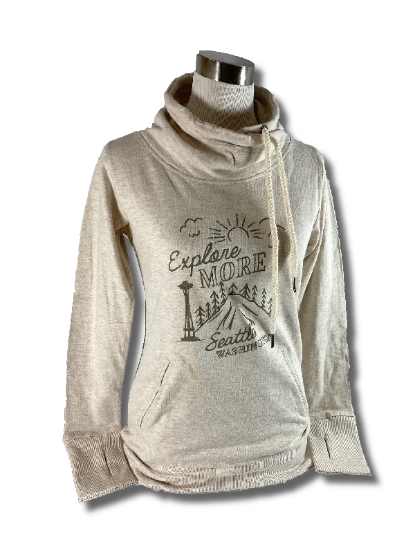 Special Savings oversized gym sweatshirtExplore More Seattle Sweatshirt