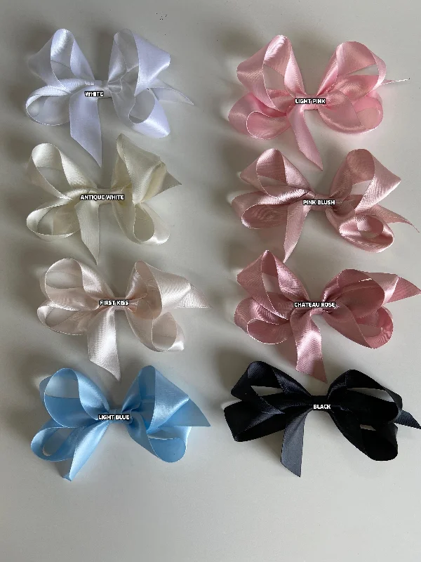 Last Chance wool dressMini Satin Bow Clip