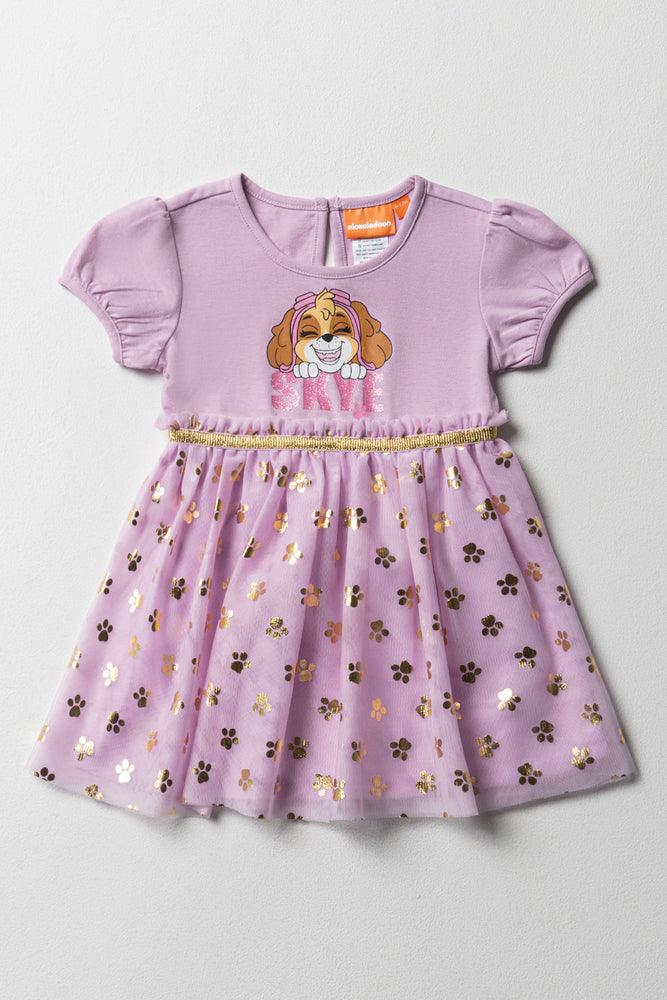 Sale Event off-shoulder dressPaw Patrol Party Dress With Glitter Lilac