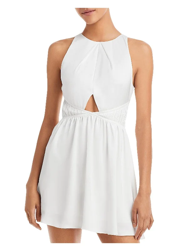 Price Buster wrap-around dresssALLY Womens Cutout Mini Fit & Flare Dress
