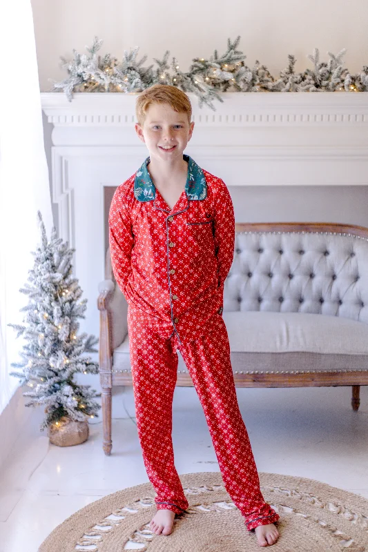 Super Deal off-shoulder dressBoys Mistletoe Magic Lounge Set