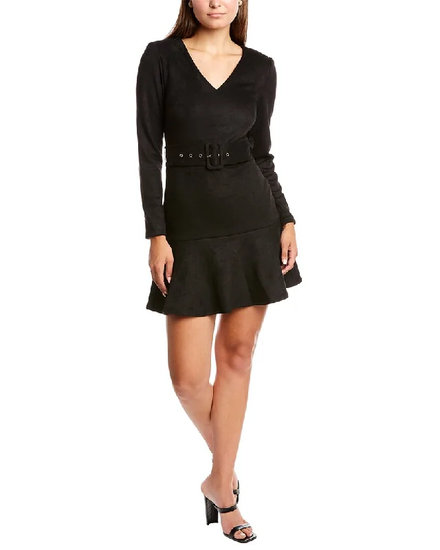 Stock Up and Save high-waisted dressHoney & Beau Suede-Blend Wild Zebra Dress