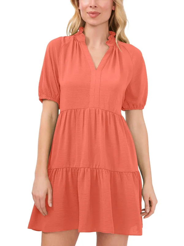 Clearance Sale relaxed fit dressWomens V-Neck Short Mini Dress