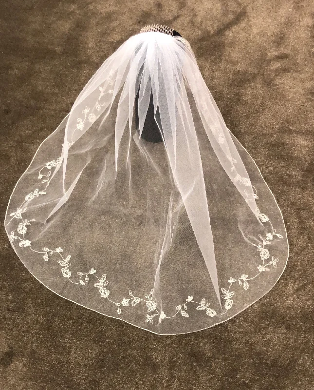 Overstock Sale flowy maxi dressLuxury Embroidered Veil