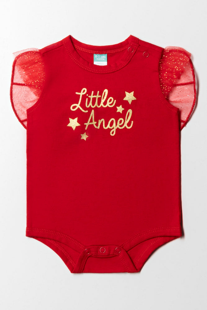 Epic Deals statement dressLittle Angel Wing Bodyvest Red