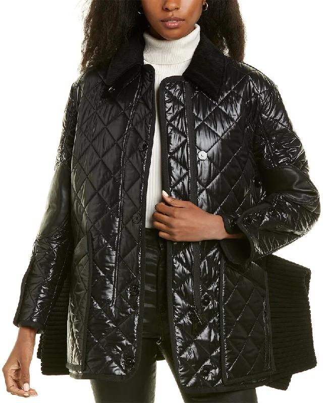 New Deals elegant coatBurberry Diamond Quilted Jacket