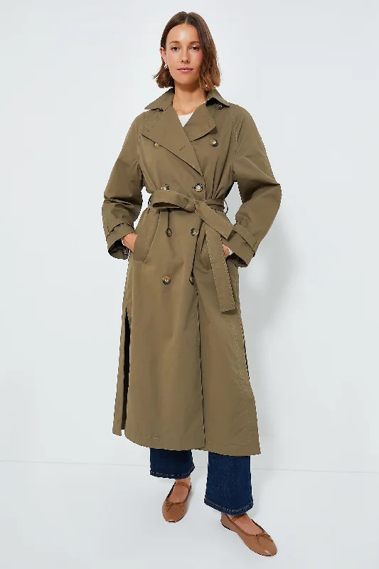 Midnight Sale winter coatOlive Carl Trench