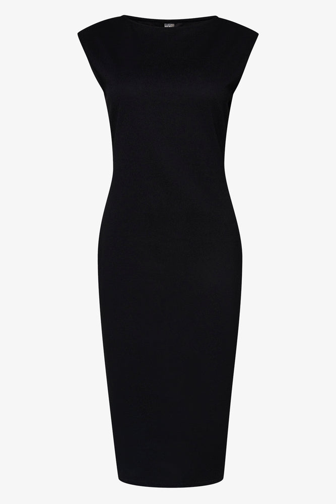 New Deals casual summer dressScuba Bodycon Dress Black