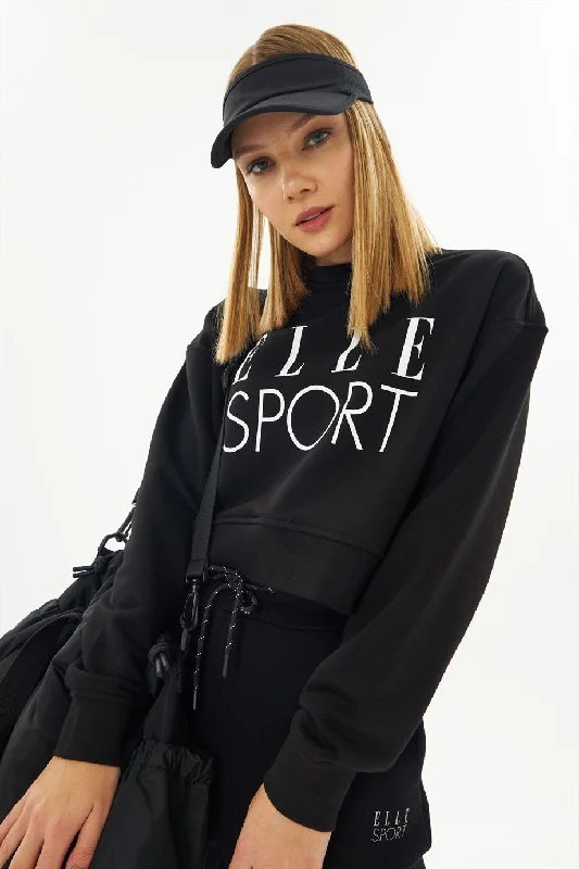Clearance Sale fashionable workout wearAngelino Sport White Printed Female Crop Sweatshirt