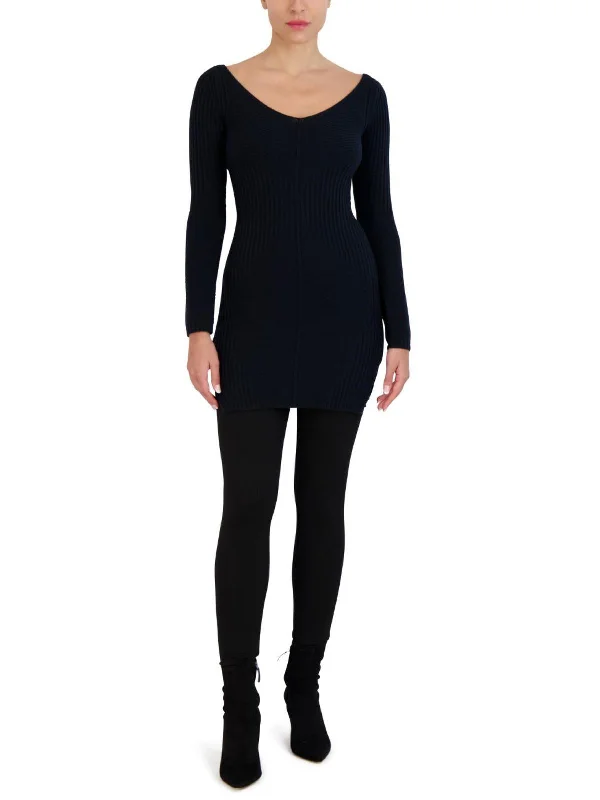 Final Markdown casual slip dressWomens Knit Mini Sweaterdress