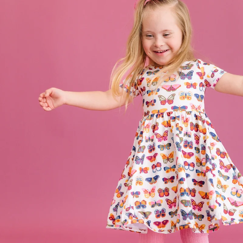 Major Savings silk dressButterfly Everyday Dress