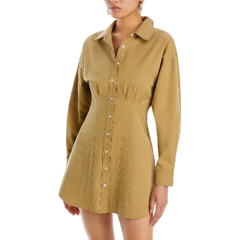 midi dressWAYF Womens Cotton Button Down Shirtdress