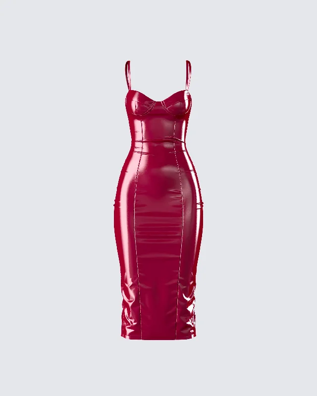 Extra Savings wrap dressSoraya Burgundy Midi Dress
