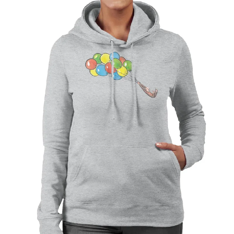 Extra Savings performance hooded sweatshirtCurious George Balloon Flying Backwards Women's Hooded Sweatshirt
