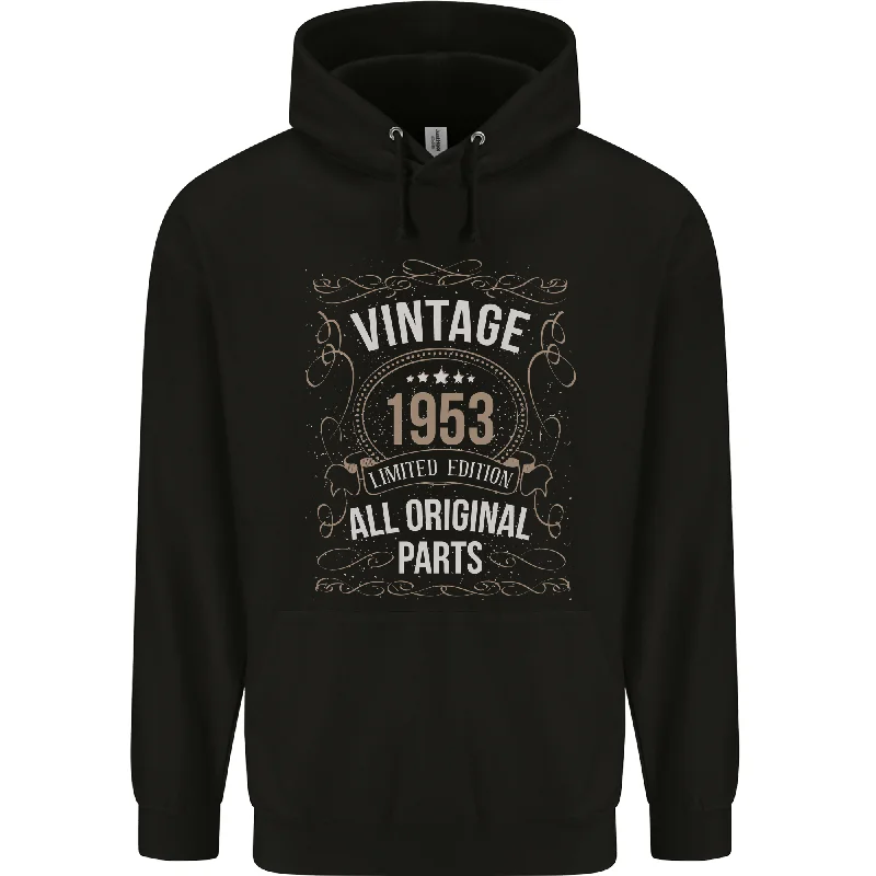 stylish hoodie for women71st Birthday Limited Edition 1953 Mens 80% Cotton Hoodie