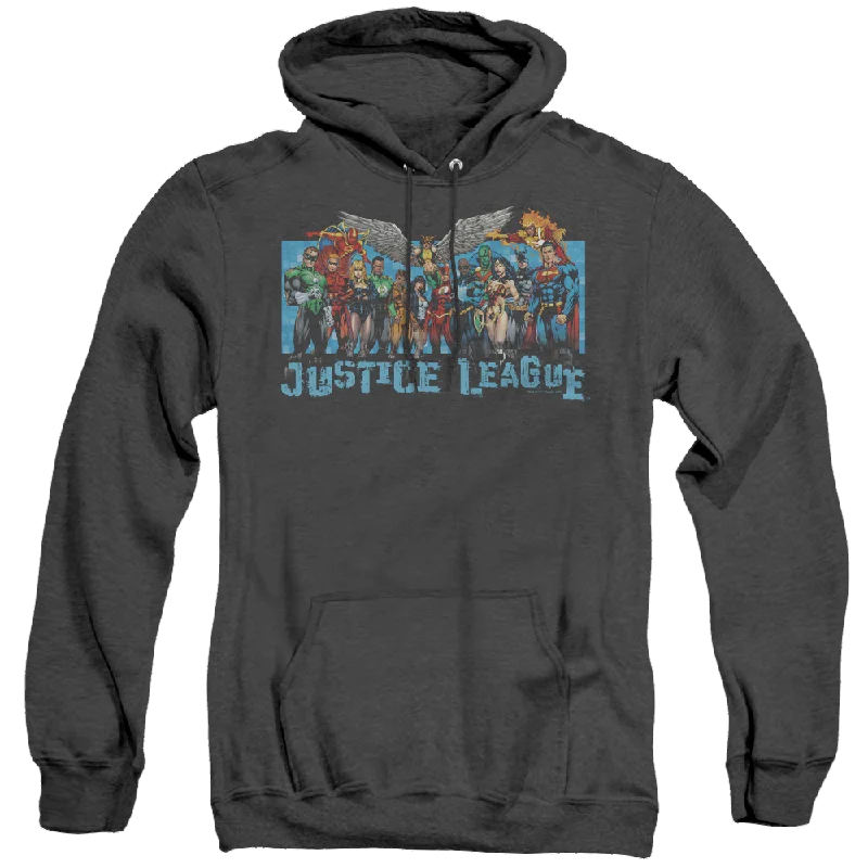 sleek hoodieJustice League League Lineup - Heather Pullover Hoodie