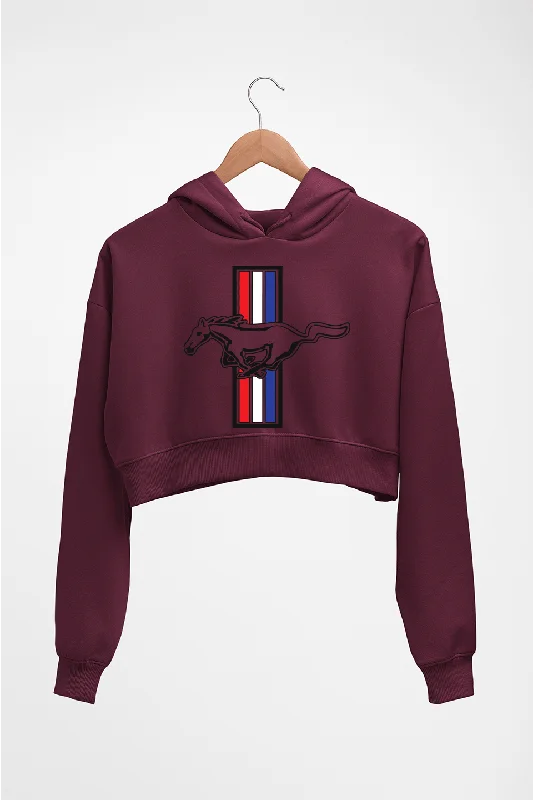 stylish pullover hoodieFord Mustang Crop HOODIE FOR WOMEN