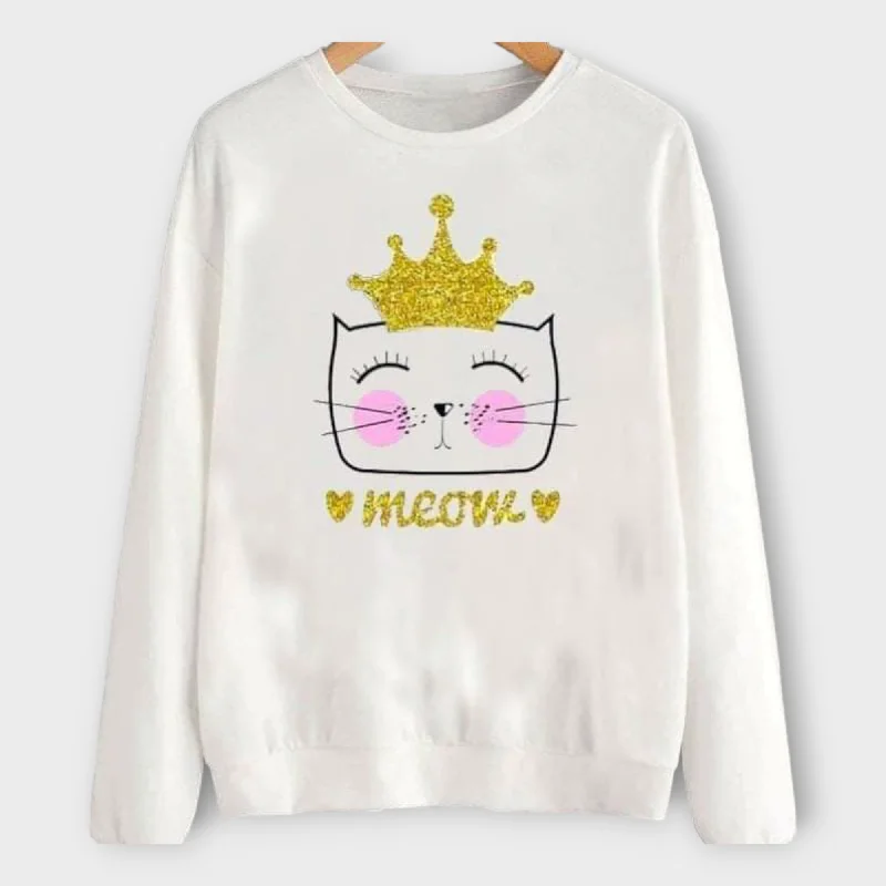 Discount Days stylish performance hoodieWinter White Printed Sweatshirt For Womens Discount Days stylish performance hoodieWinter White Printed Sweatshirt For Womens
