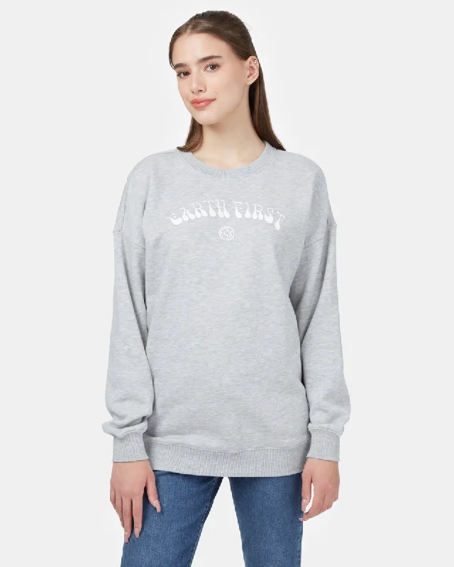 Weekend Special cozy workout hoodieEarth First Oversized Crew