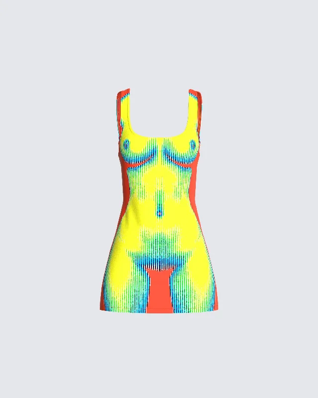 Bargain Blast formal dressKaya Body Print Mini Dress