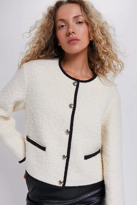 Midnight Madness high-quality coatIvory Logan Jacket