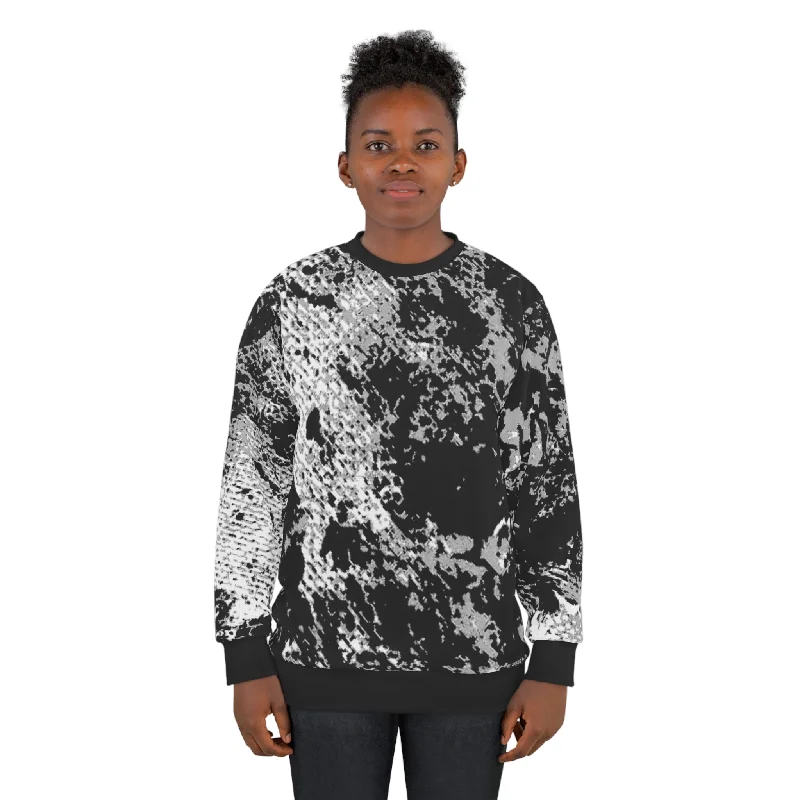 Limited Availability oversized sports sweatshirt"Mystic Cube" (Cosmic Fusion - Medium Charcoal) - Unisex Sweatshirt