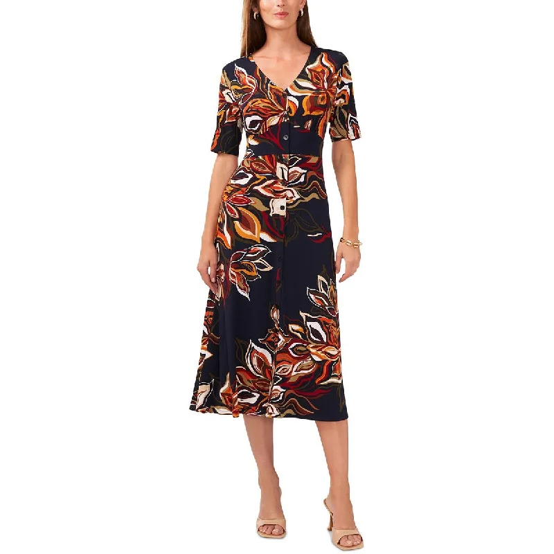 comfy maxi dressMSK Womens Printed Midi Shirtdress