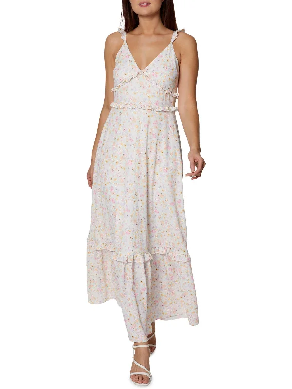 Epic Deals oversized dressWomens Floral Ruffled Maxi Dress