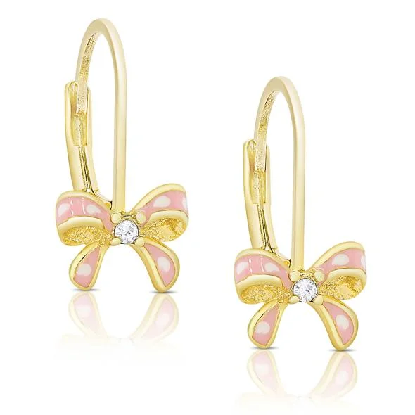 draped dressLily Nily CZ Bow Drop Earrings