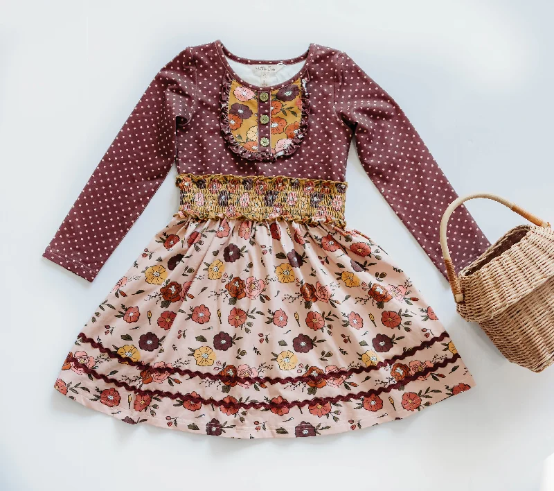 Mega Sale wrap-around dressMulberry Mocha Bib Dress