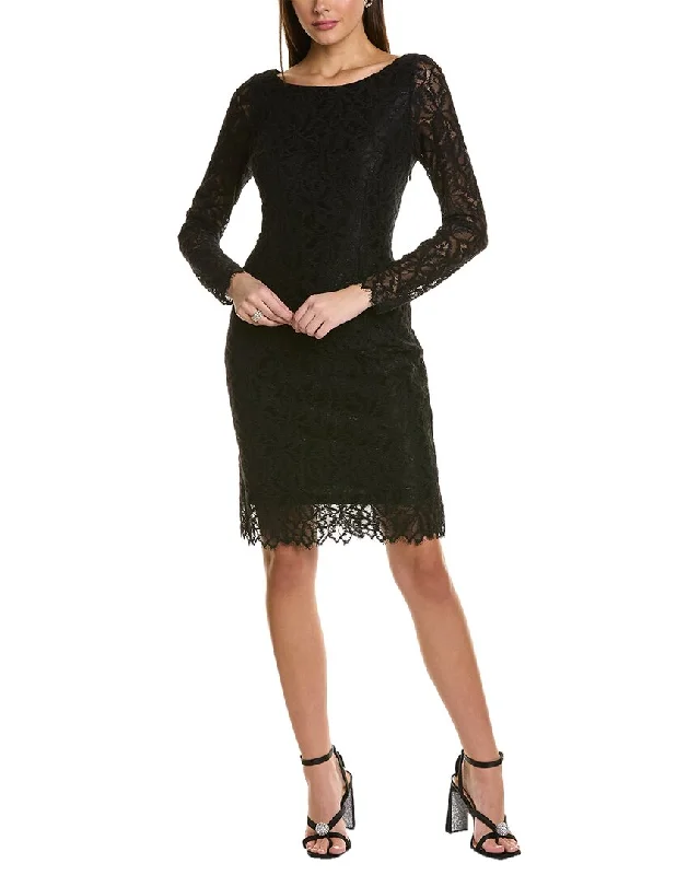 flowy evening dressDonna Karan Lace Sheath Dress