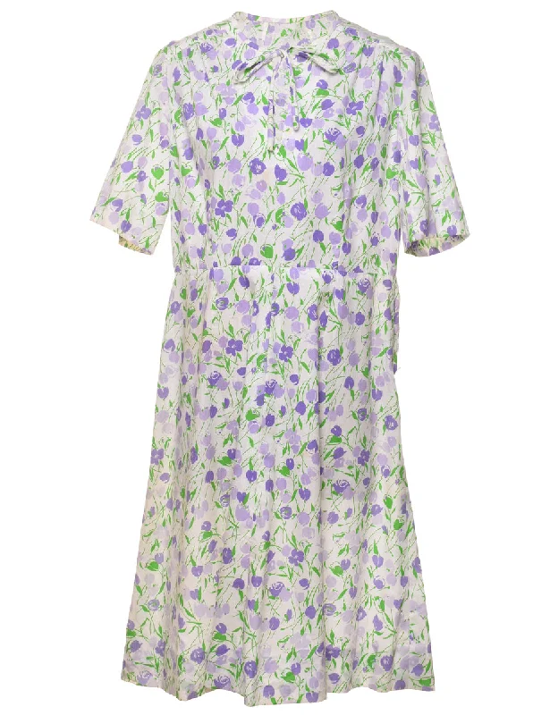 Don't Wait insulated winter jacketGreen & Purple Floral Vintage Dress - L