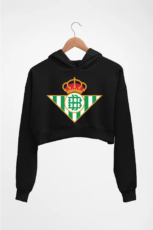 Super Bargain performance hoodie for gymReal-Betis Crop HOODIE FOR WOMEN