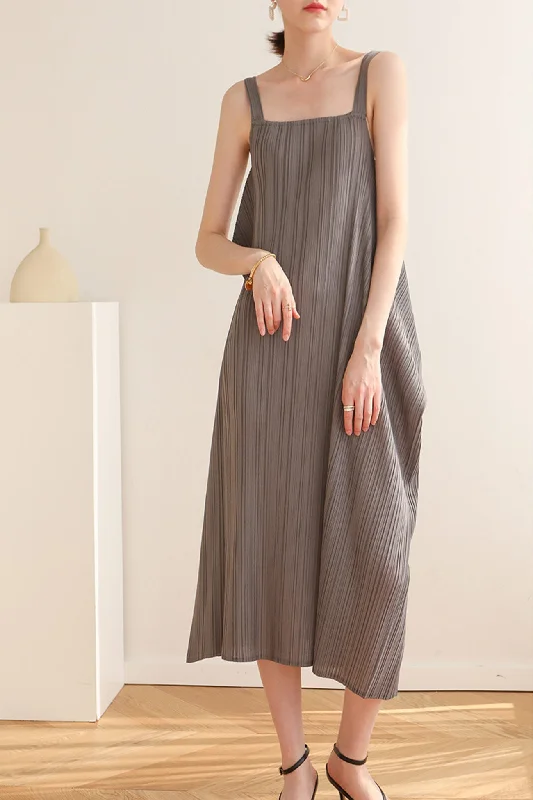 Huge Savings elegant evening dressLoose Irregular Pleated Overall Dress